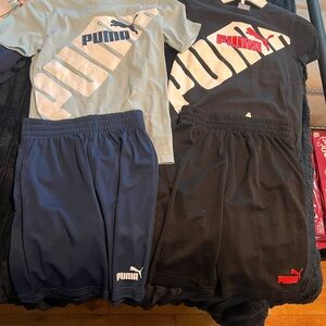 Puma Kids Matching Sets in Blue and Black